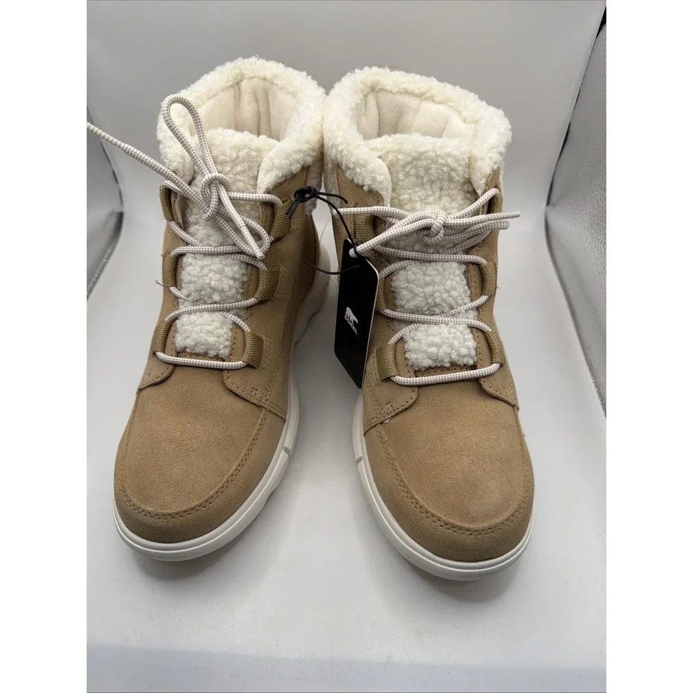 Sorel Explorer II Carnival Cozy Waterproof Women's Boots‎ Canoe/Sea Salt Size 9